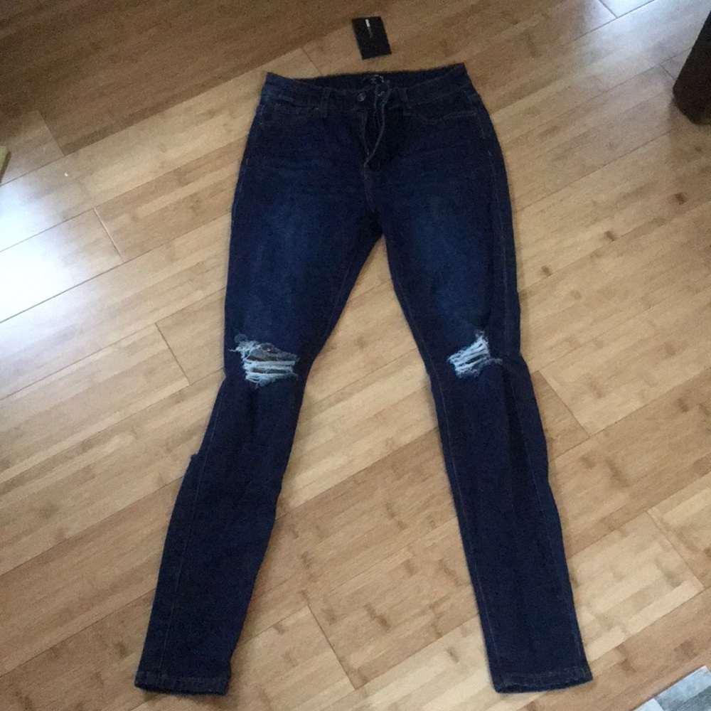 NWT Fashion Nova Ripped Jeans High Waisted